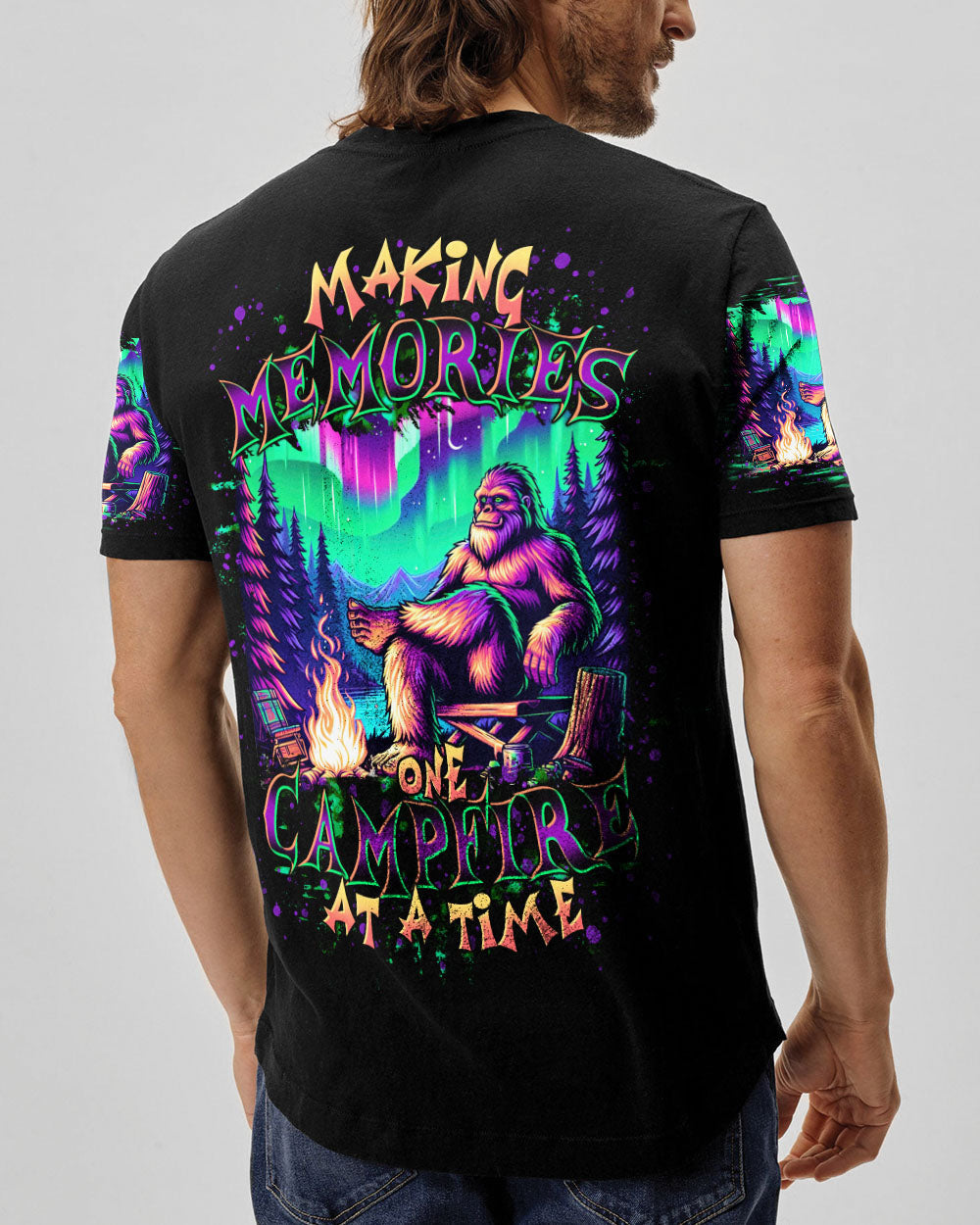 MAKING MEMORIES ONE CAMPFIRE AT A TIME BIGFOOT  ALL OVER PRINT - TLTR2111244
