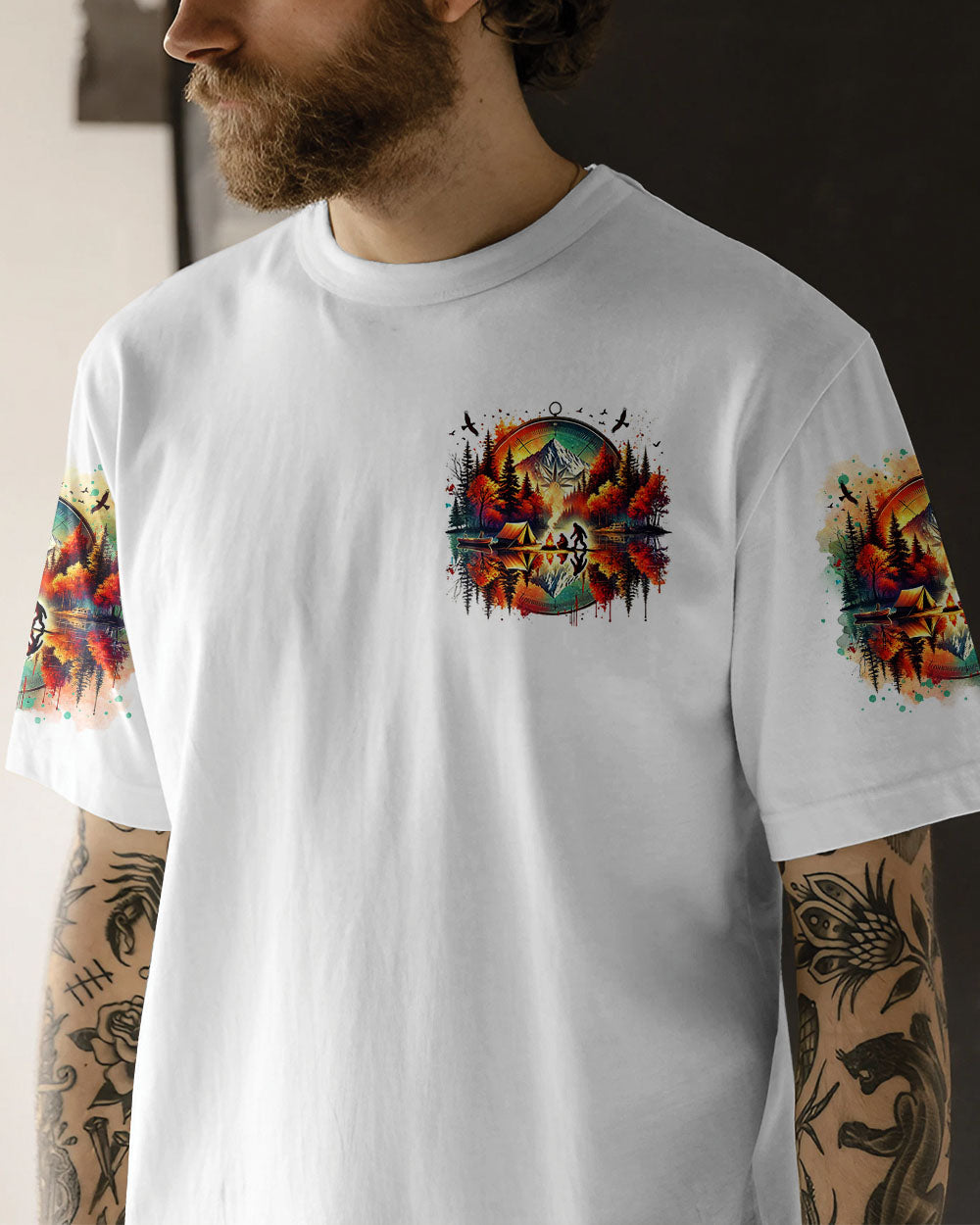 MAKING MEMORIES ONE CAMPFIRE AT A TIME BIGFOOT ALL OVER PRINT  - TLTR2201254