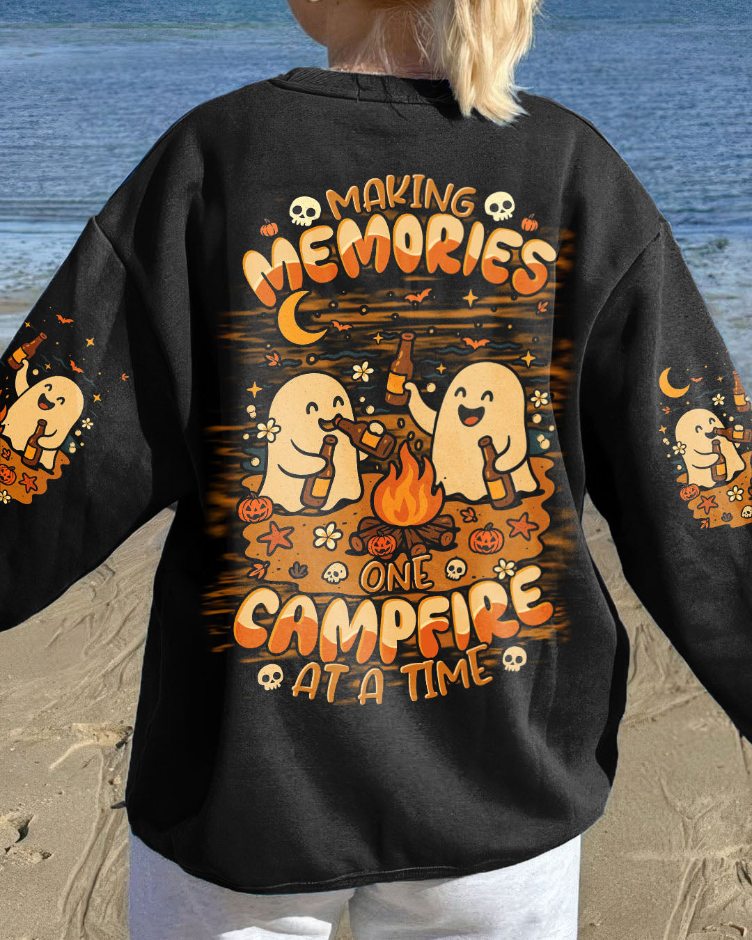 MAKING MEMORIES ONE CAMPFIRE AT A TIME BOO HALLOWEEN ALL OVER PRINT - TLTR2207254