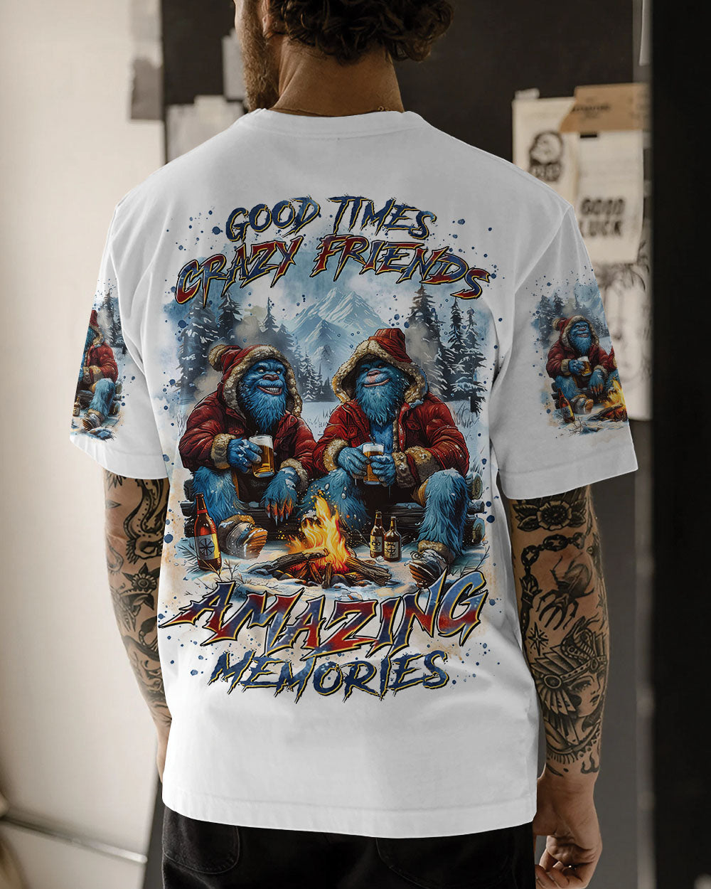 GOOD TIMES CRAZY FRIEND BIGFOOT ALL OVER PRINT -  TLTR2210242