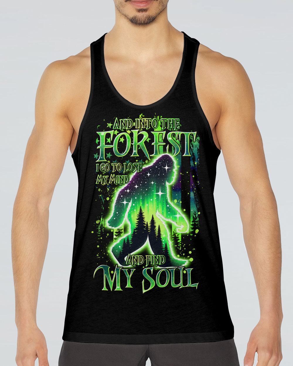 AND INTO THE FOREST I GO BIGFOOT ALL OVER PRINT - TLTR2211242