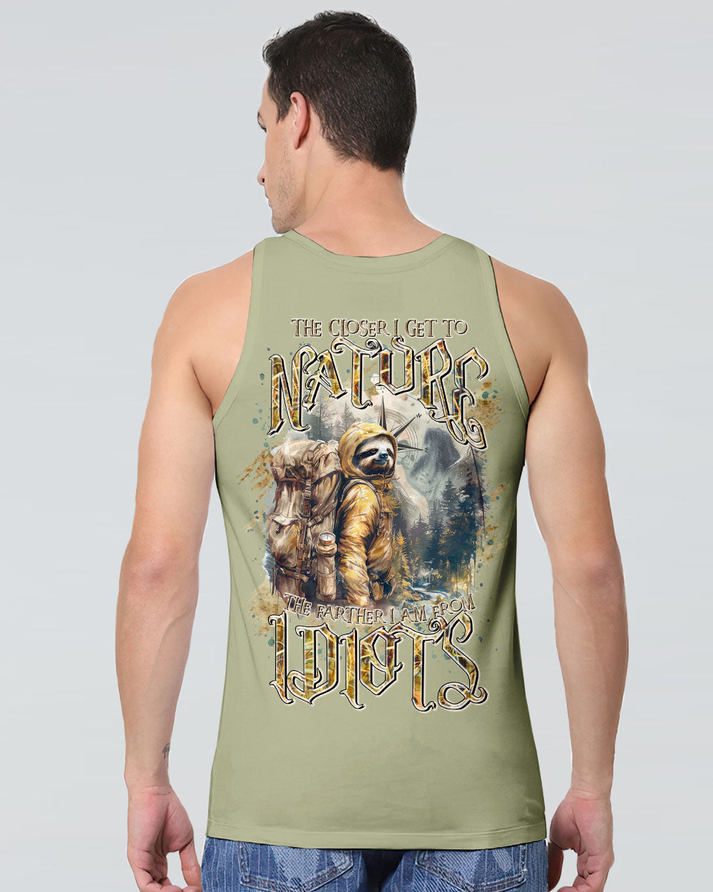 THE CLOSER I GET TO NATURE SLOTH ALL OVER PRINT - TLTR2307245
