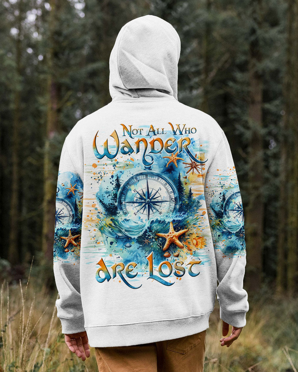 NOT ALL WHO WANDER ARE LOST COMPASS ALL OVER PRINT - TLTR2308242