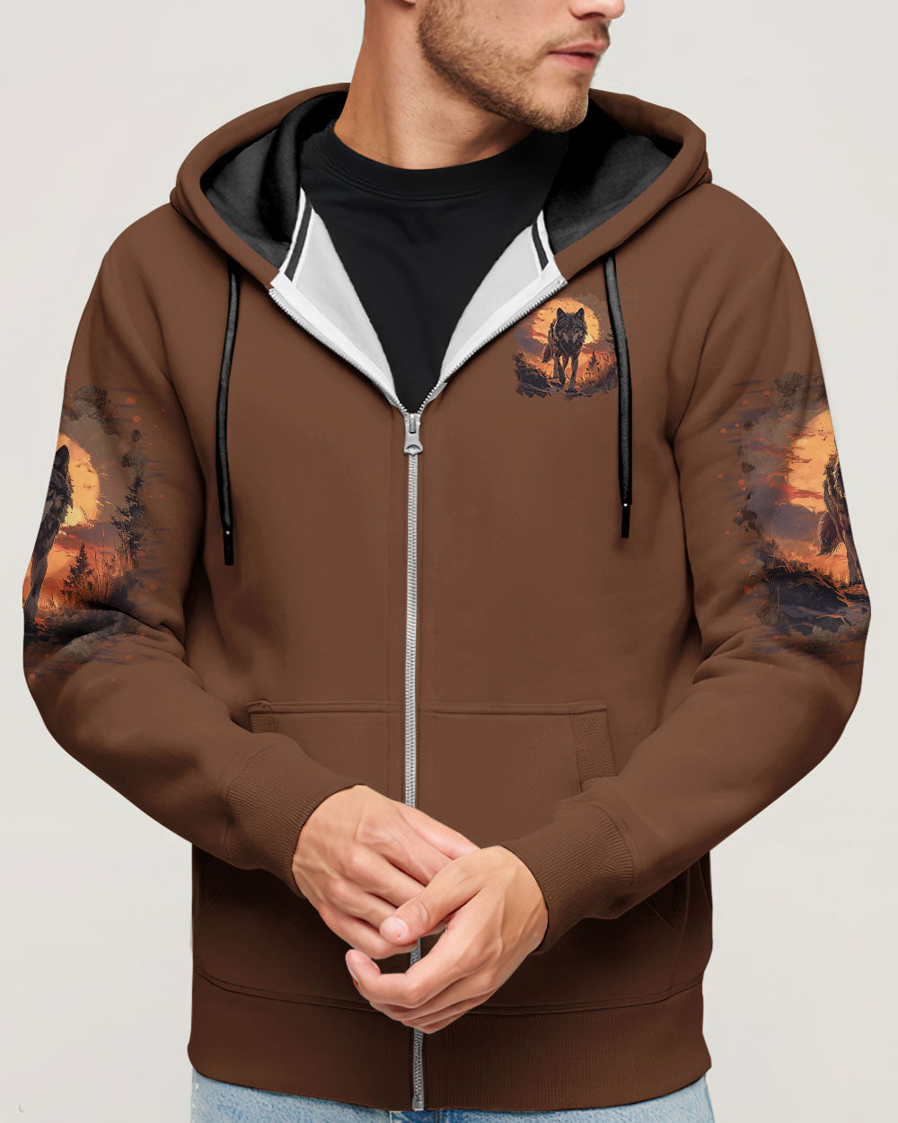 MY SPIRIT ANIMAL IS A WOLF ALL OVER PRINT  - TLTR2403251
