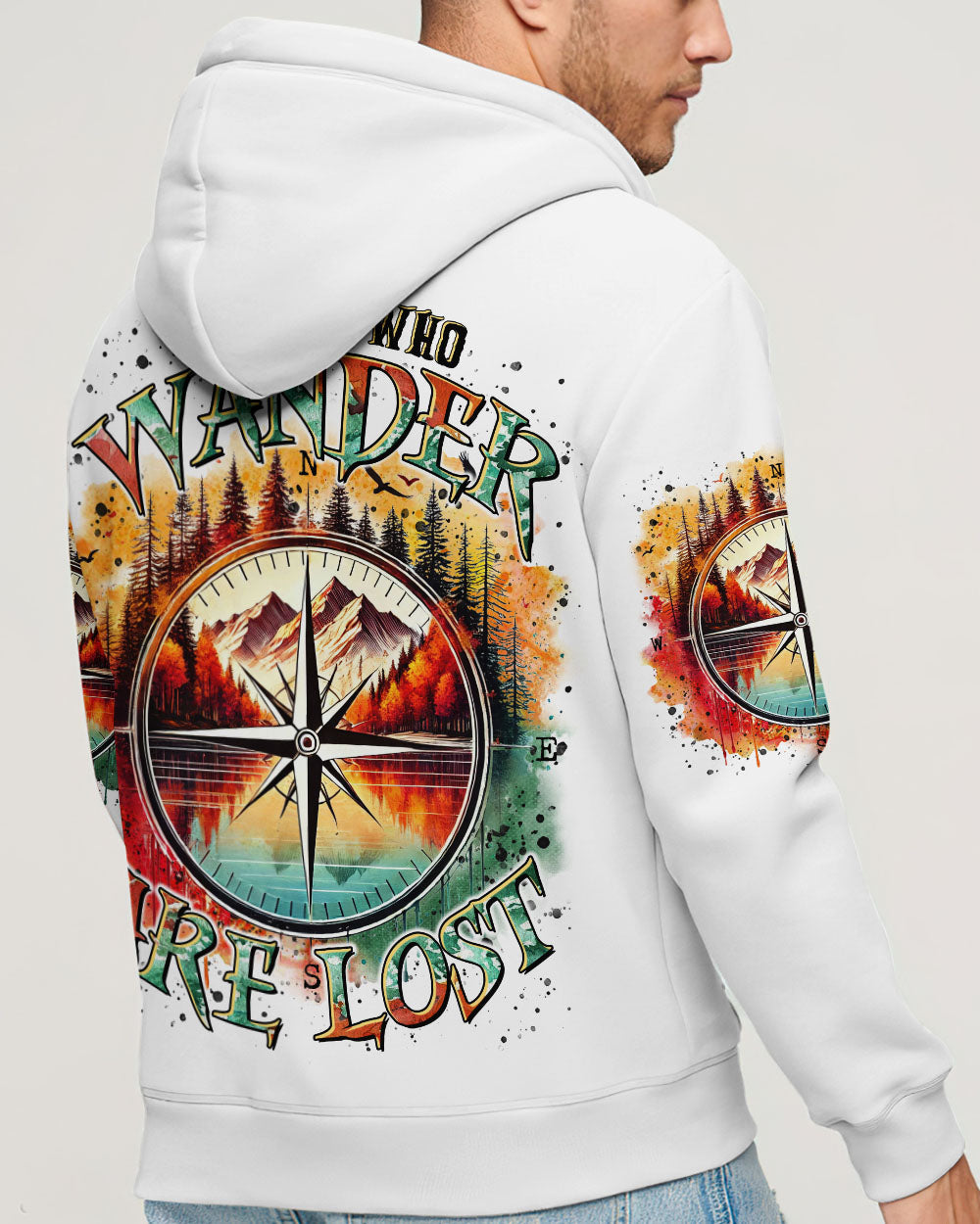 NOT ALL WHO WANDER ARE LOST COMPASS ALL OVER PRINT - TLTR2412241