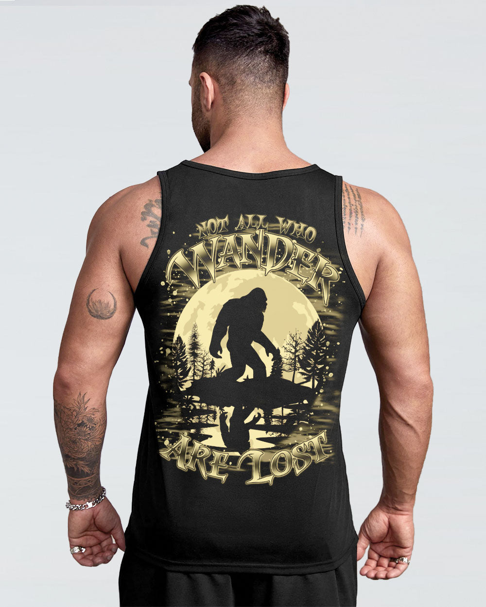 NOT ALL WHO WANDER ARE LOST BIGFOOT MOON ALL OVER PRINT - TLTR2611243