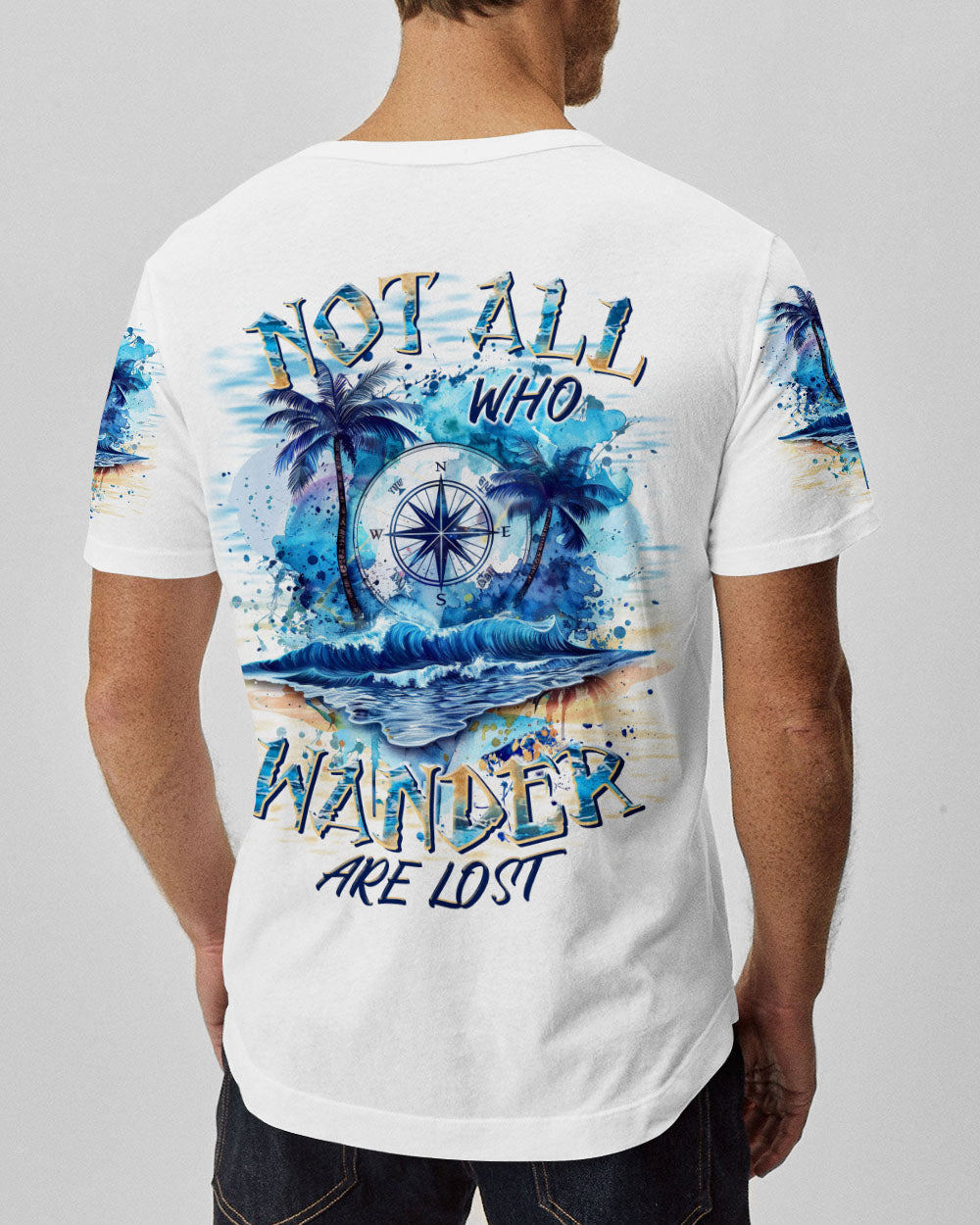 NOT ALL WHO WANDER ARE LOST COMPASS ALL OVER PRINT - TLTR2806242