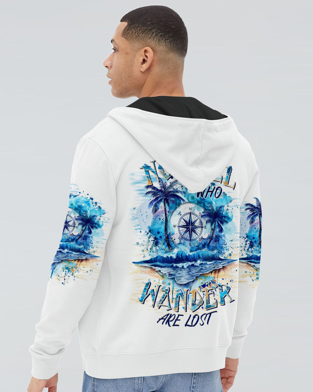 NOT ALL WHO WANDER ARE LOST COMPASS ALL OVER PRINT - TLTR2806242