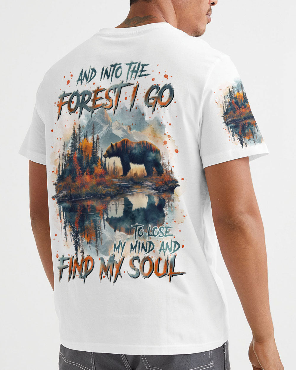 AND INTO THE FOREST I GO BEAR ALL OVER PRINT - TLTR2811242