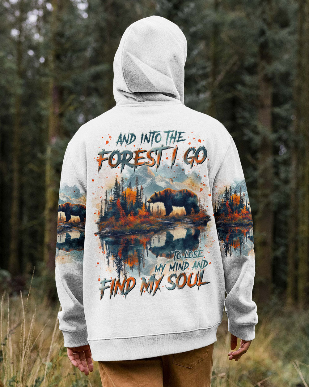 AND INTO THE FOREST I GO BEAR ALL OVER PRINT - TLTR2811242