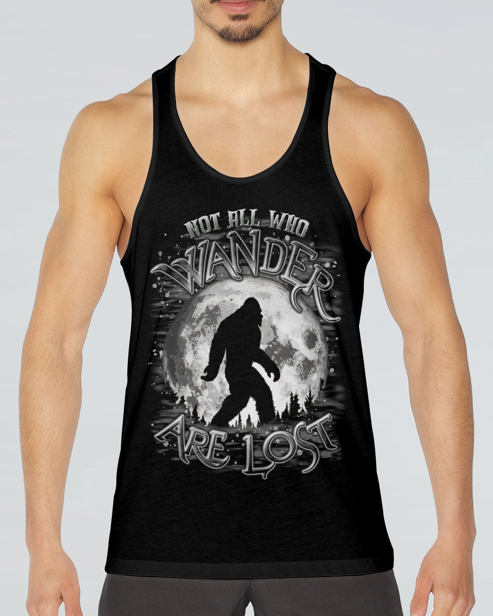 NOT ALL WHO WANDER ARE LOST BIGFOOT MOON ALL OVER PRINT - TLTR3010246