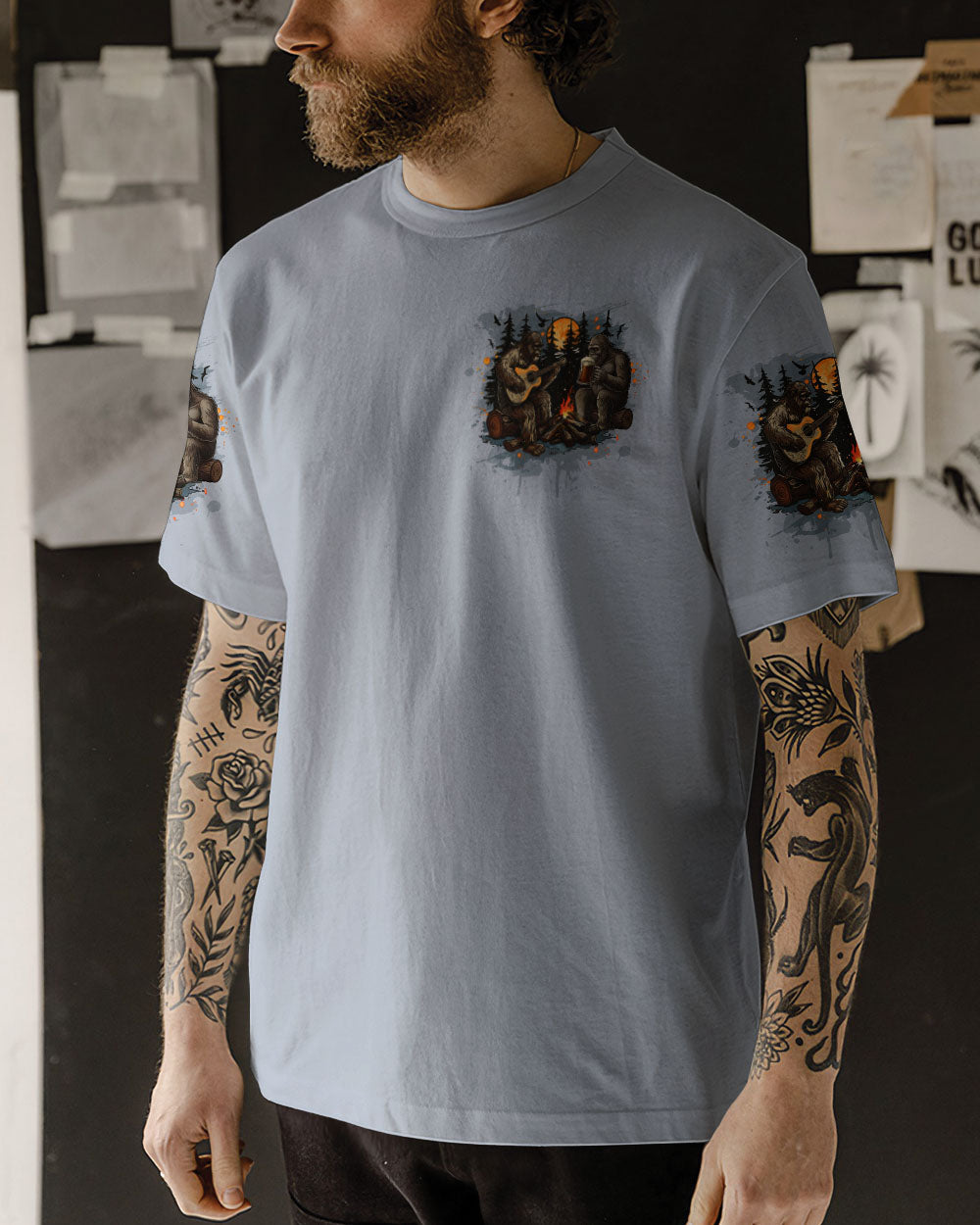 MAKING MEMORIES ONE CAMPFIRE AT A TIME BIGFOOT ALL OVER PRINT - TLTW0312251