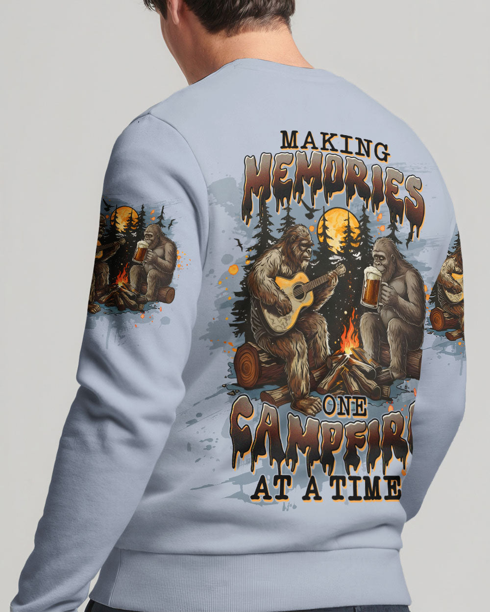 MAKING MEMORIES ONE CAMPFIRE AT A TIME BIGFOOT ALL OVER PRINT - TLTW0312251