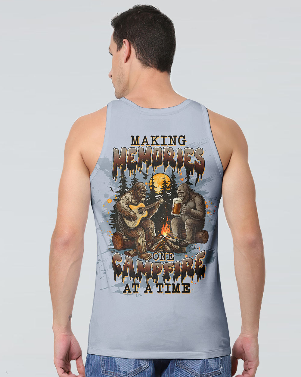 MAKING MEMORIES ONE CAMPFIRE AT A TIME BIGFOOT ALL OVER PRINT - TLTW0312251