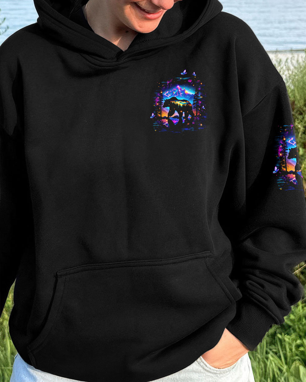 HELLO DARKNESS MY OLD FRIEND BEAR ALL OVER PRINT - TLTW0411253