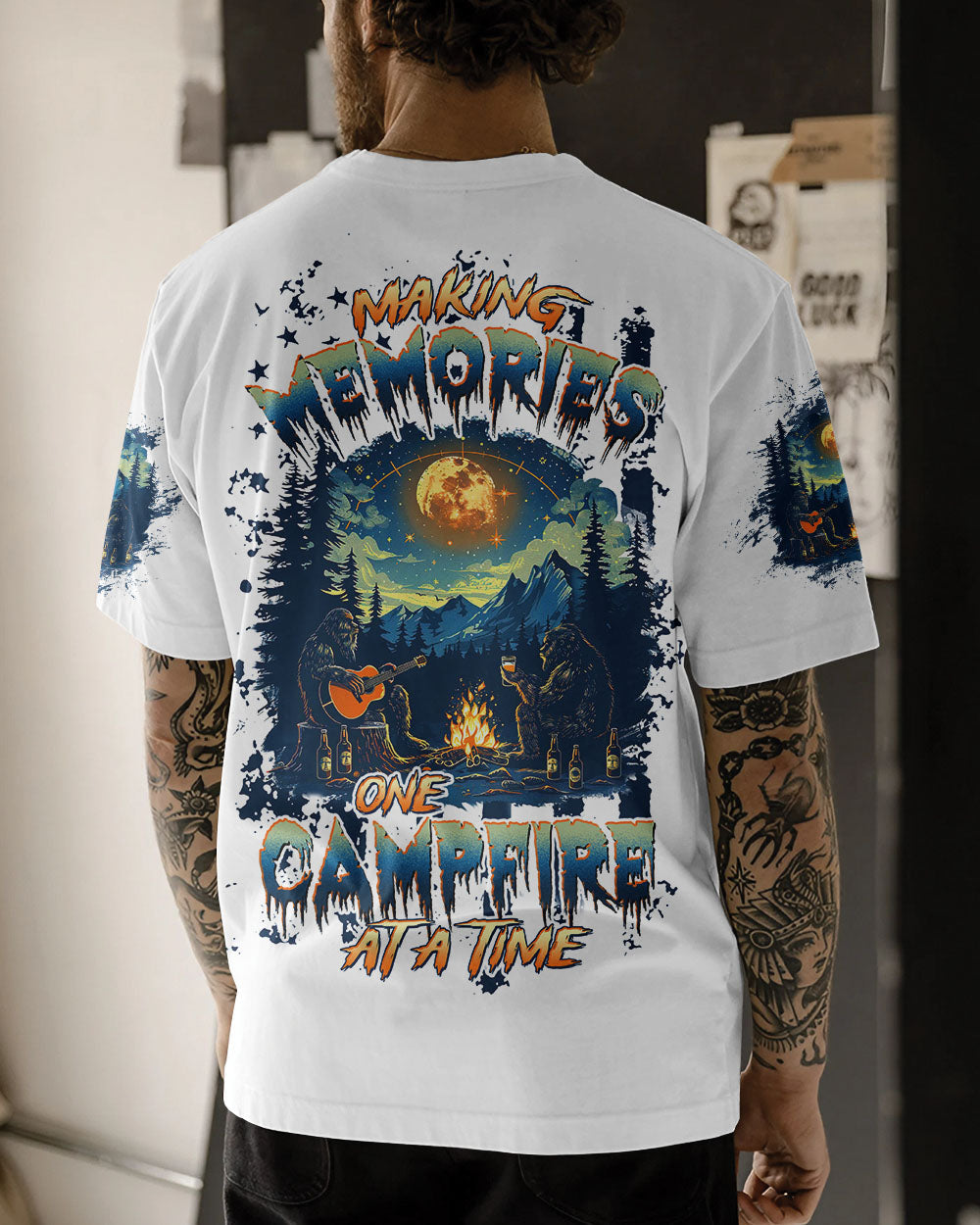 MAKING MEMORIES ONE CAMPFIRE AT A TIME BIGFOOT  ALL OVER PRINT - TLTW0512242