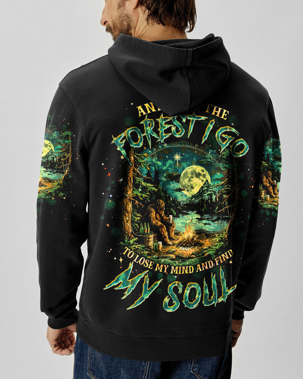 AND INTO THE FOREST I GO BIGFOOT ALL OVER PRINT - TLTW0601255