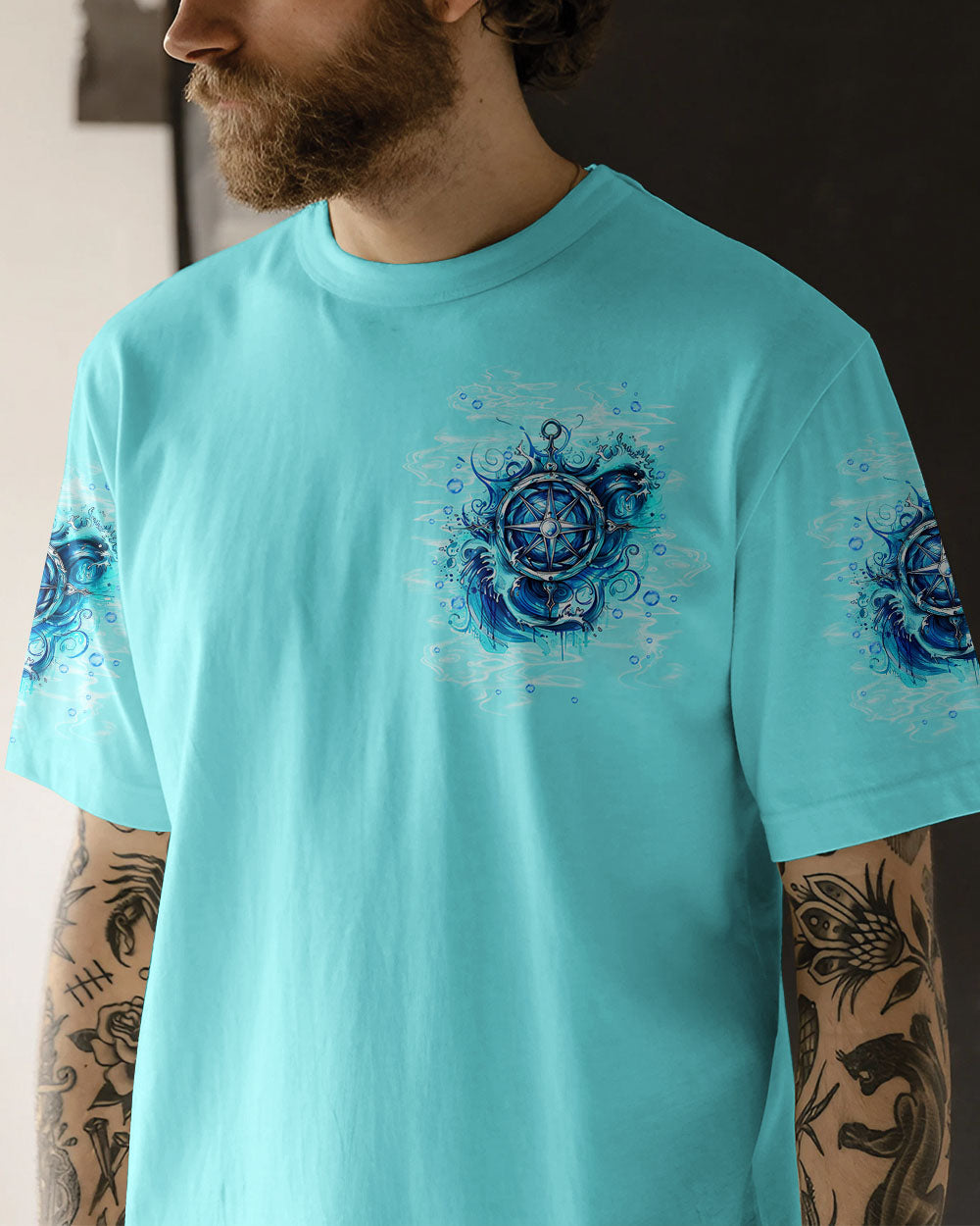 NOT ALL WHO WANDER ARE LOST COMPASS BEACH ALL OVER PRINT - TLTW0603253