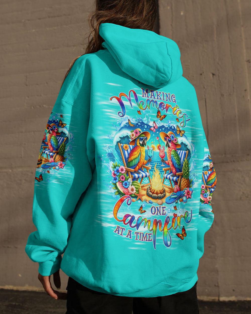 MAKING MEMORIES ONE CAMPFIRE AT A TIME PARROT ALL OVER PRINT - TLTW0606243