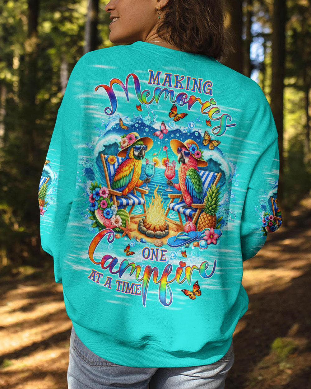 MAKING MEMORIES ONE CAMPFIRE AT A TIME PARROT ALL OVER PRINT - TLTW0606243