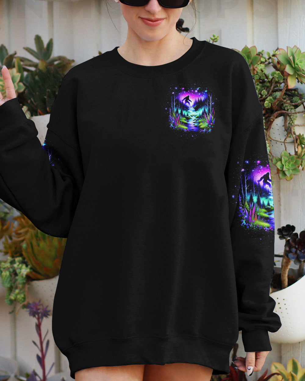 FIND ME WHERE THE WILD THINGS ARE BIGFOOT ALL OVER PRINT - TLTW0611243
