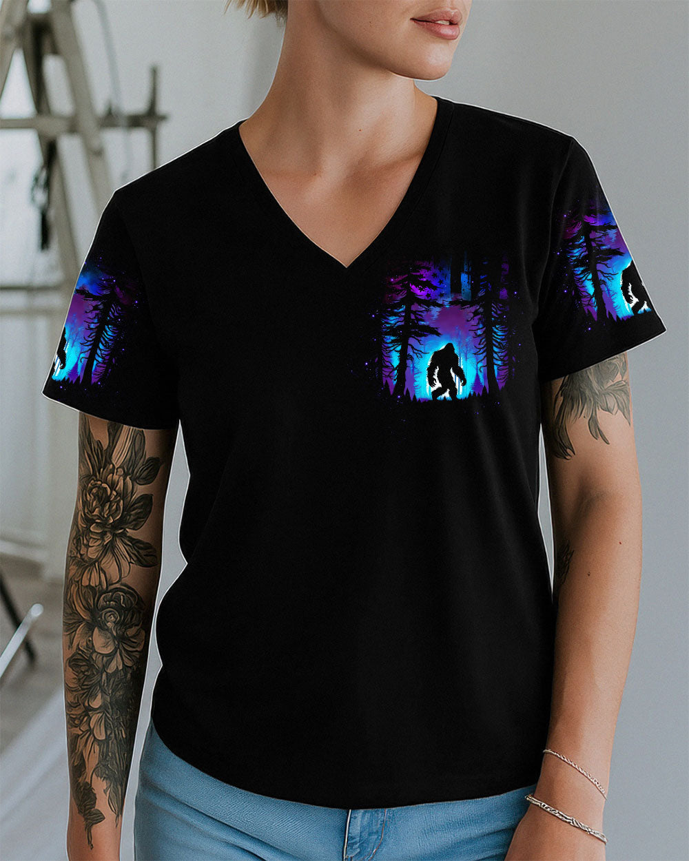 HELLO DARKNESS MY OLD FRIEND BIGFOOT ALL OVER PRINT - TLTW0711254