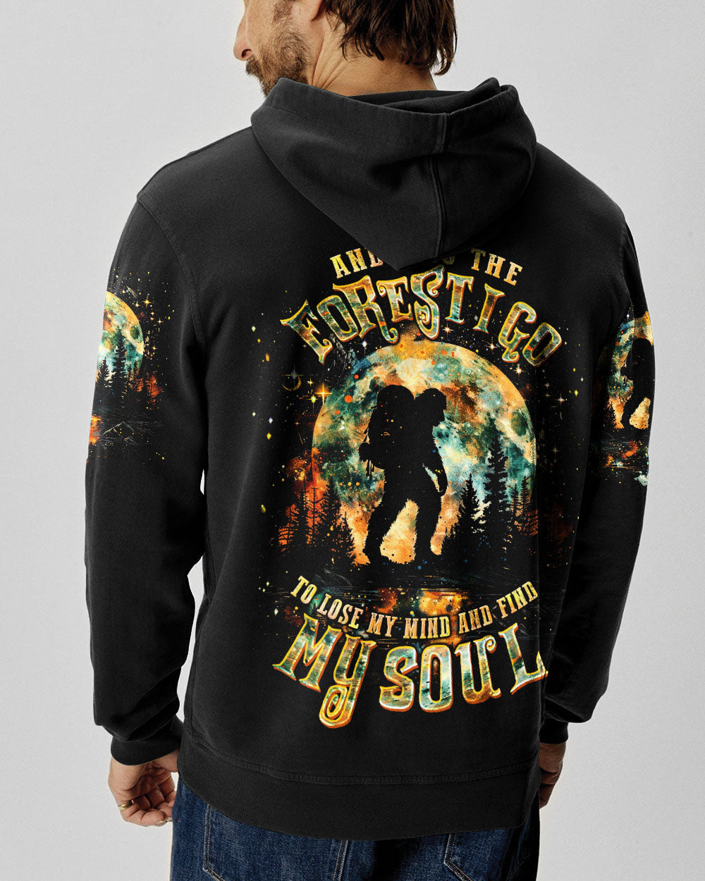 AND INTO THE FOREST I GO BIGFOOT ALL OVER PRINT - TLTW0801254