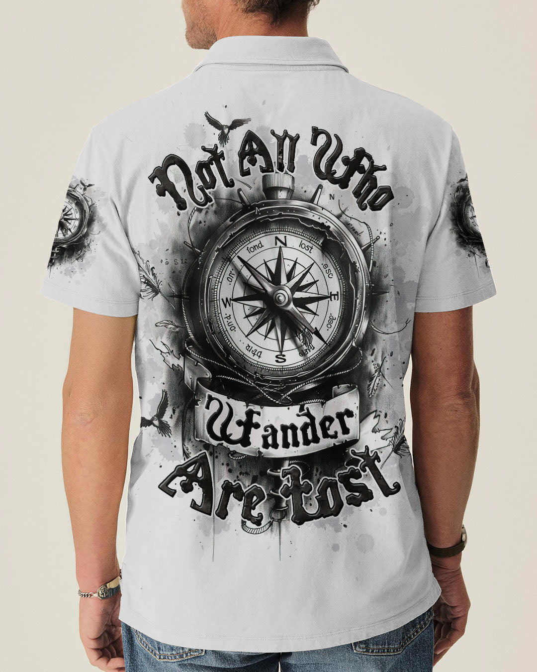 NOT ALL WHO WANDER ARE LOST COMPASS ALL OVER PRINT - TLTW0910252
