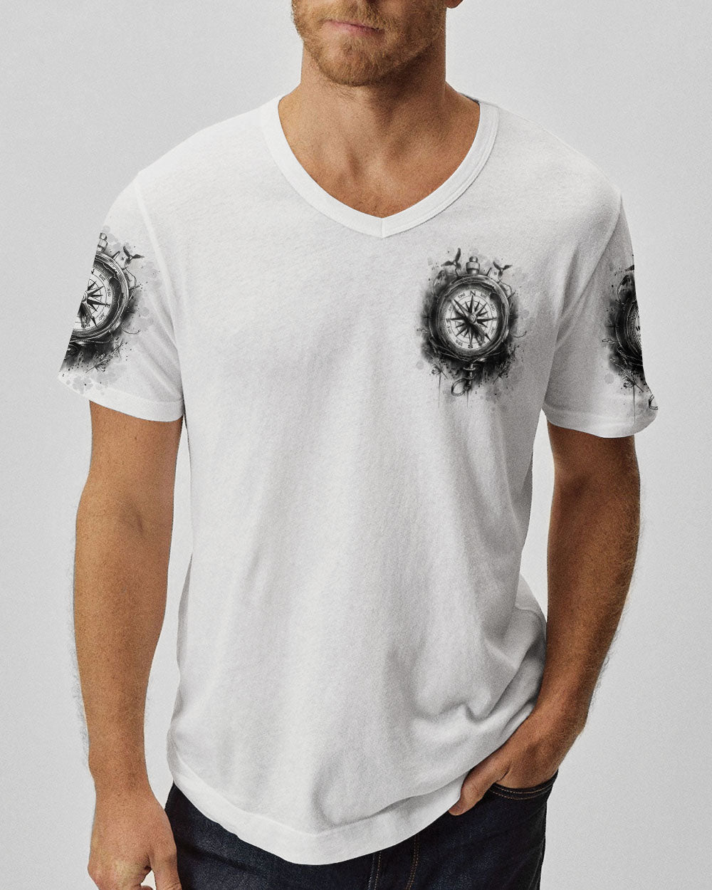 NOT ALL WHO WANDER ARE LOST COMPASS ALL OVER PRINT - TLTW0910252