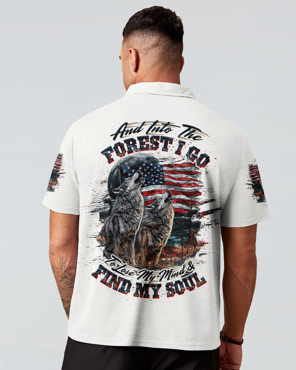 AND INTO THE FOREST I GO WOLF ALL OVER PRINT - TLTW1007252