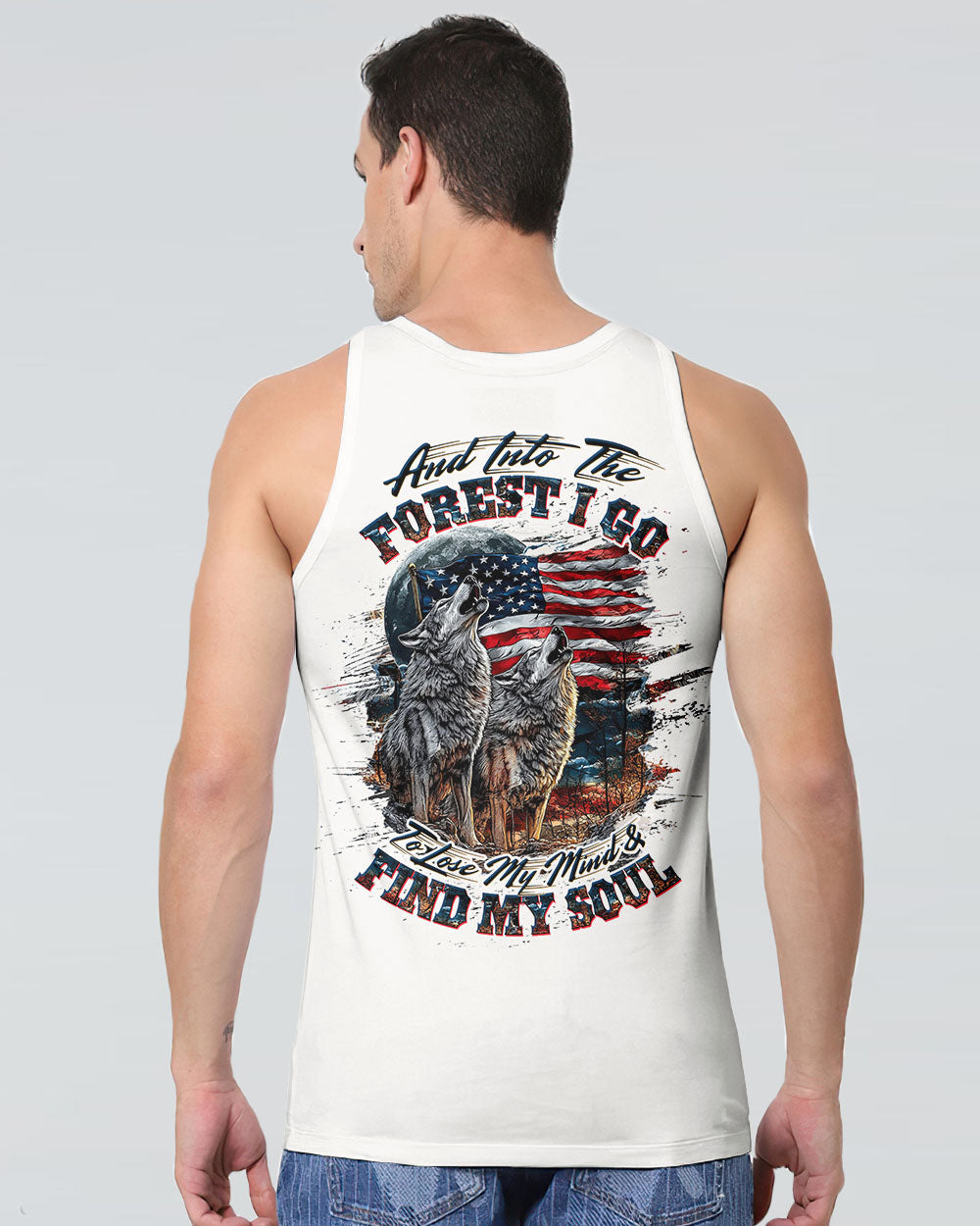 AND INTO THE FOREST I GO WOLF ALL OVER PRINT - TLTW1007252