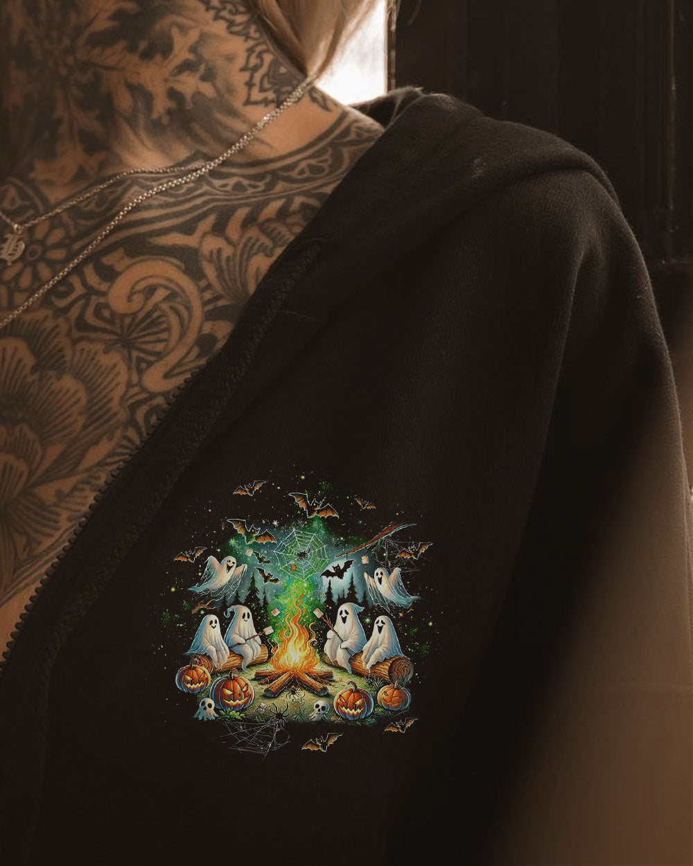MAKING MEMORIES ONE CAMPFIRE AT A TIME BOOS HALLOWEEN ALL OVER PRINT - TLTW1009245