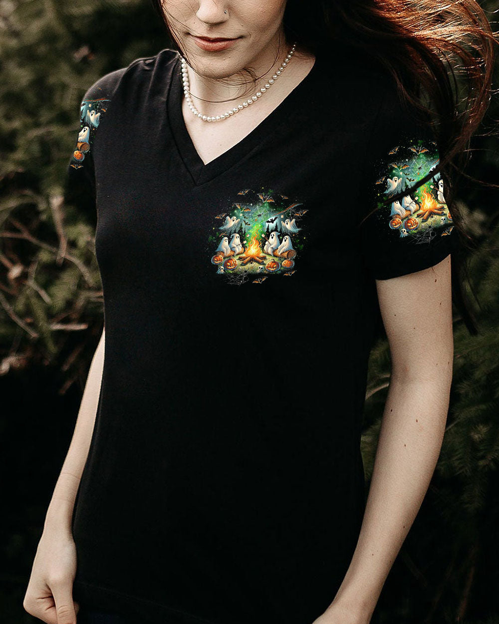 MAKING MEMORIES ONE CAMPFIRE AT A TIME BOOS HALLOWEEN ALL OVER PRINT - TLTW1009245