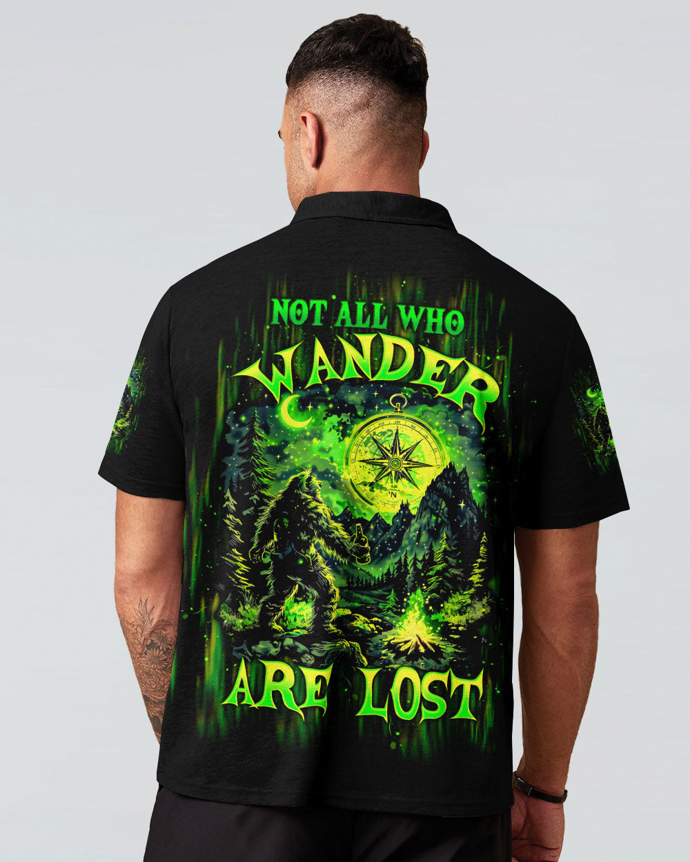 NOT ALL WHO WANDER ARE LOST BIGFOOT COMPASS ALL OVER PRINT -  TLTW1102253