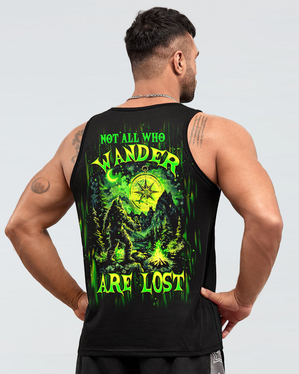 NOT ALL WHO WANDER ARE LOST BIGFOOT COMPASS ALL OVER PRINT -  TLTW1102253