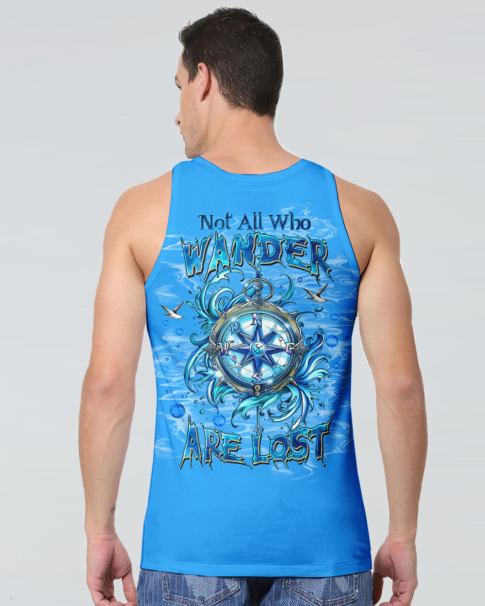 NOT ALL WHO WANDER ARE LOST COMPASS OCEAN ALL OVER PRINT - TLTW1103252