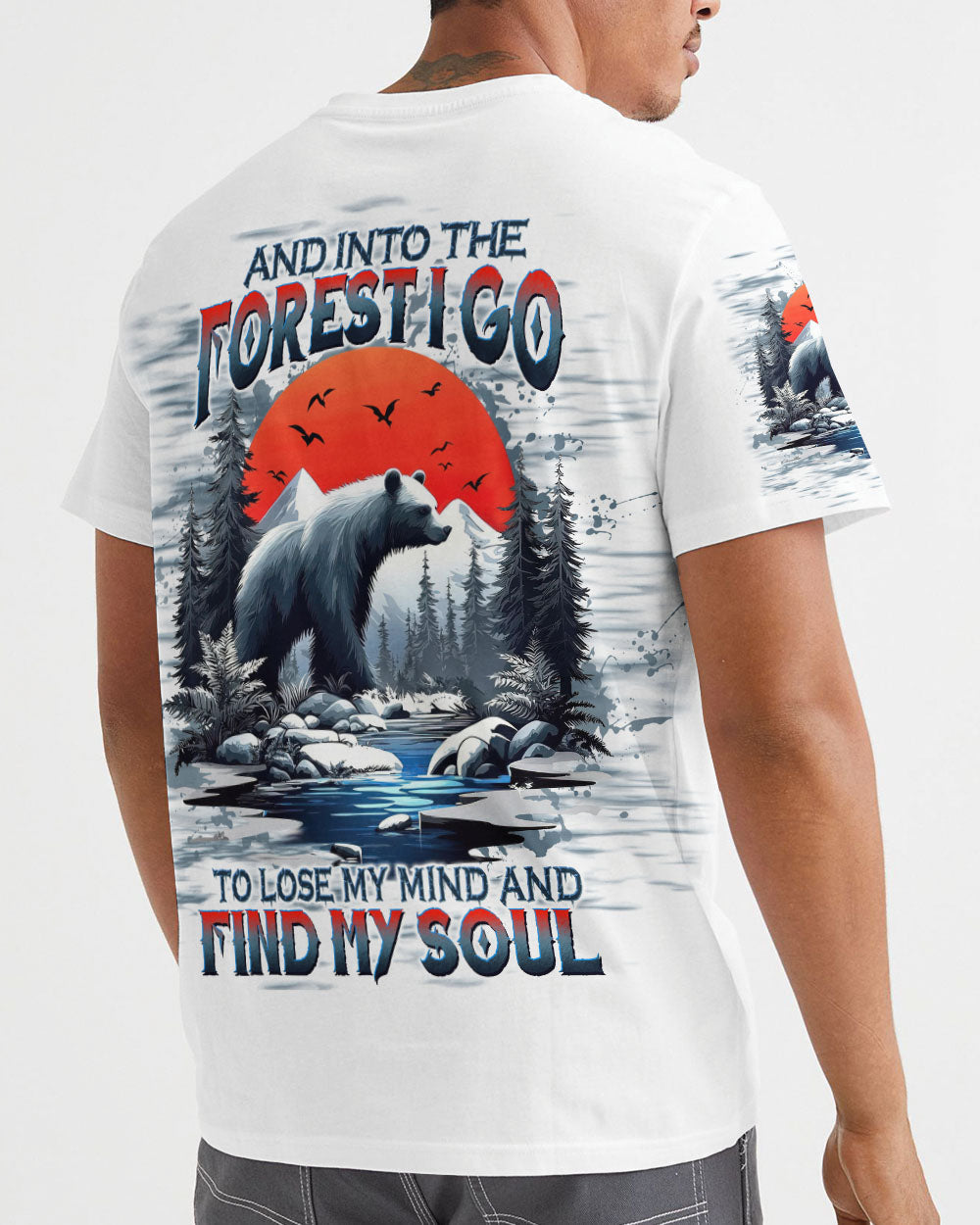 AND INTO THE FOREST I GO BEAR ALL OVER PRINT    - TLTW1112243