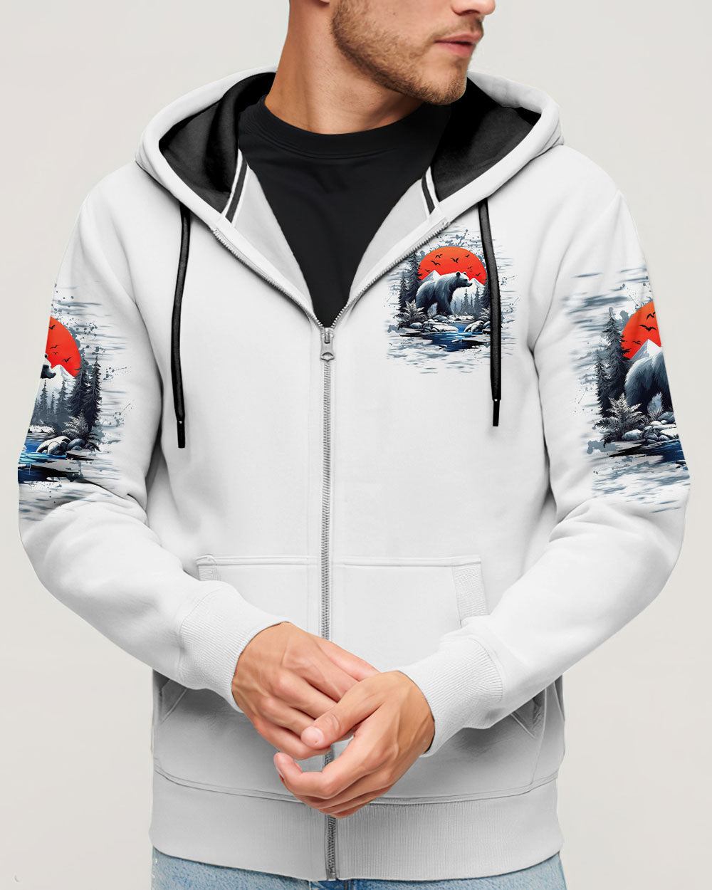 AND INTO THE FOREST I GO BEAR ALL OVER PRINT    - TLTW1112243