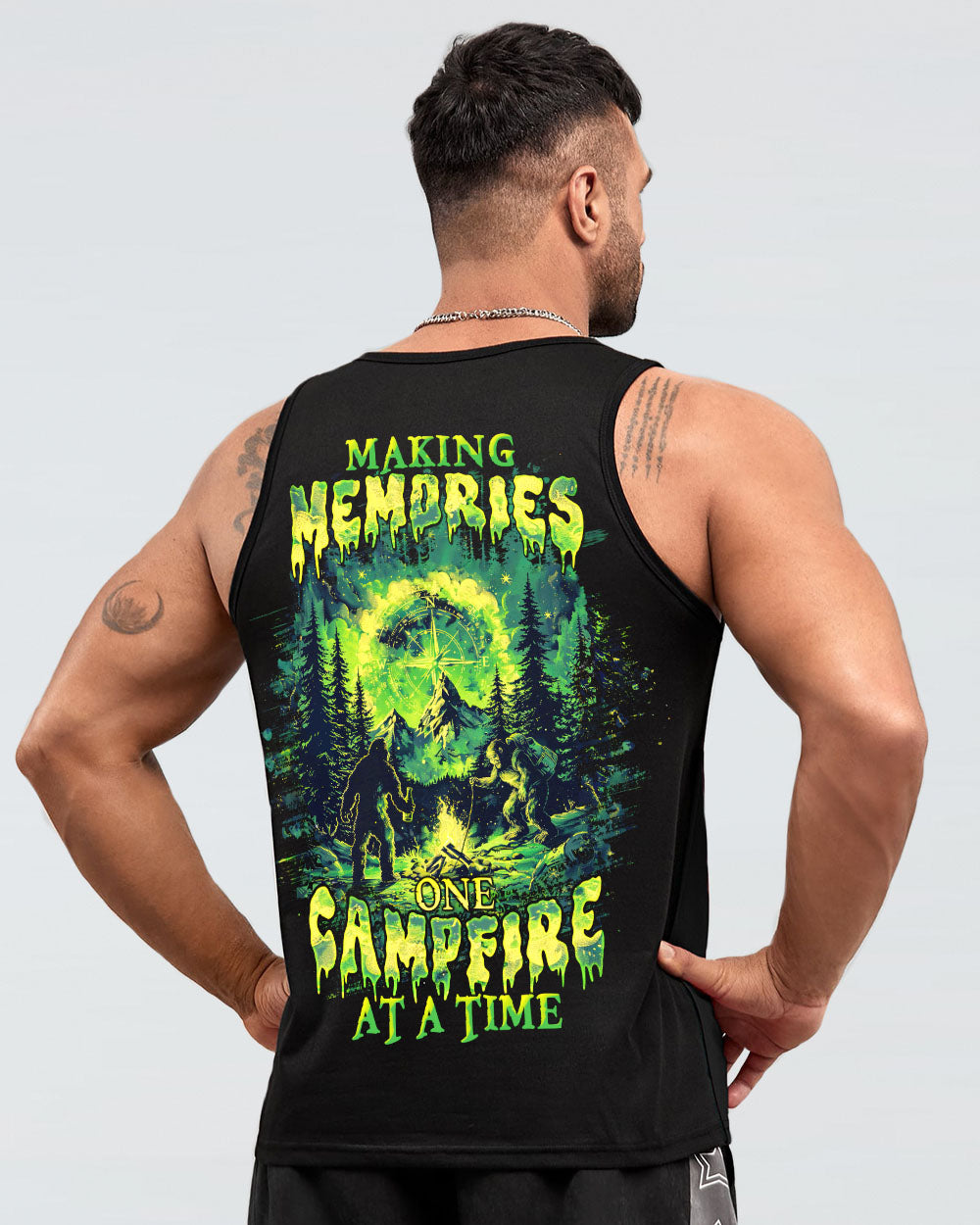 MAKING MEMORIES ONE CAMPFIRE AT A TIME BIGFOOT ALL OVER PRINT  - TLTW1203253