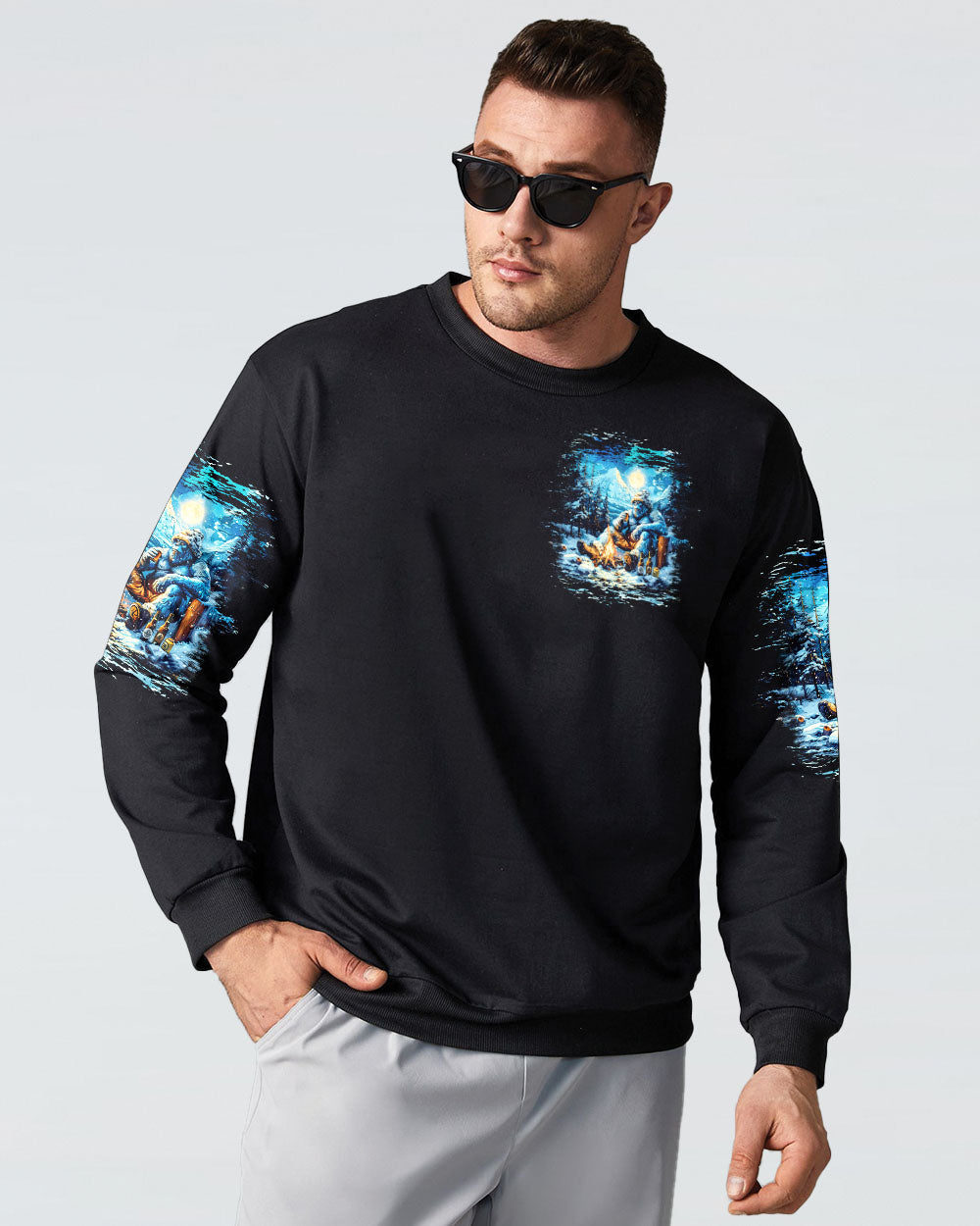 MAKING MEMORIES ONE CAMPFIRE AT A TIME BIGFOOT ALL OVER PRINT  - TLTW1210244