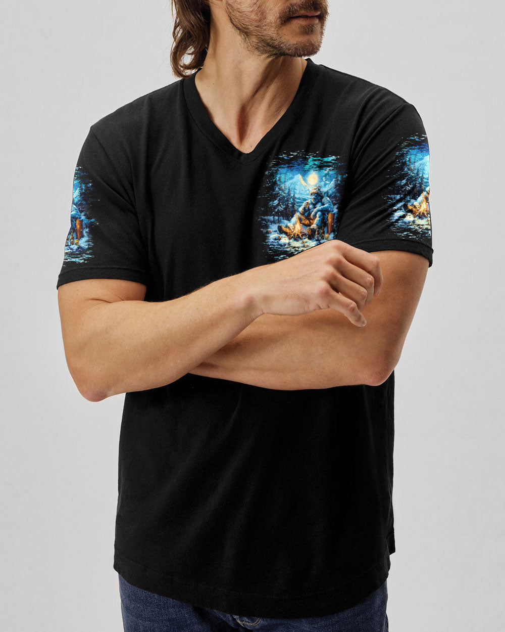 MAKING MEMORIES ONE CAMPFIRE AT A TIME BIGFOOT ALL OVER PRINT  - TLTW1210244