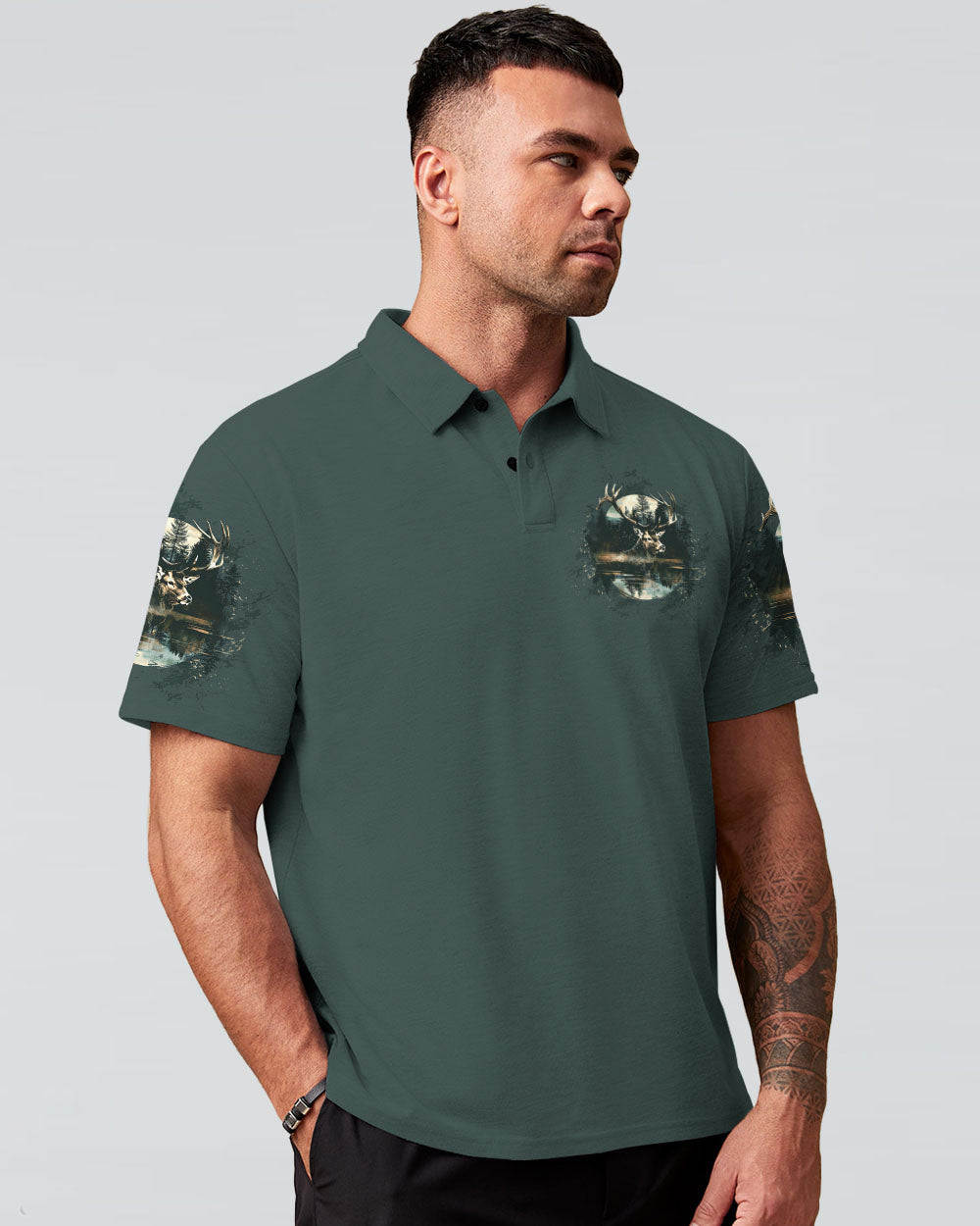 THE CLOSER I GET TO NATURE DEER HUNTING ALL OVER PRINT -  TLTW1211243