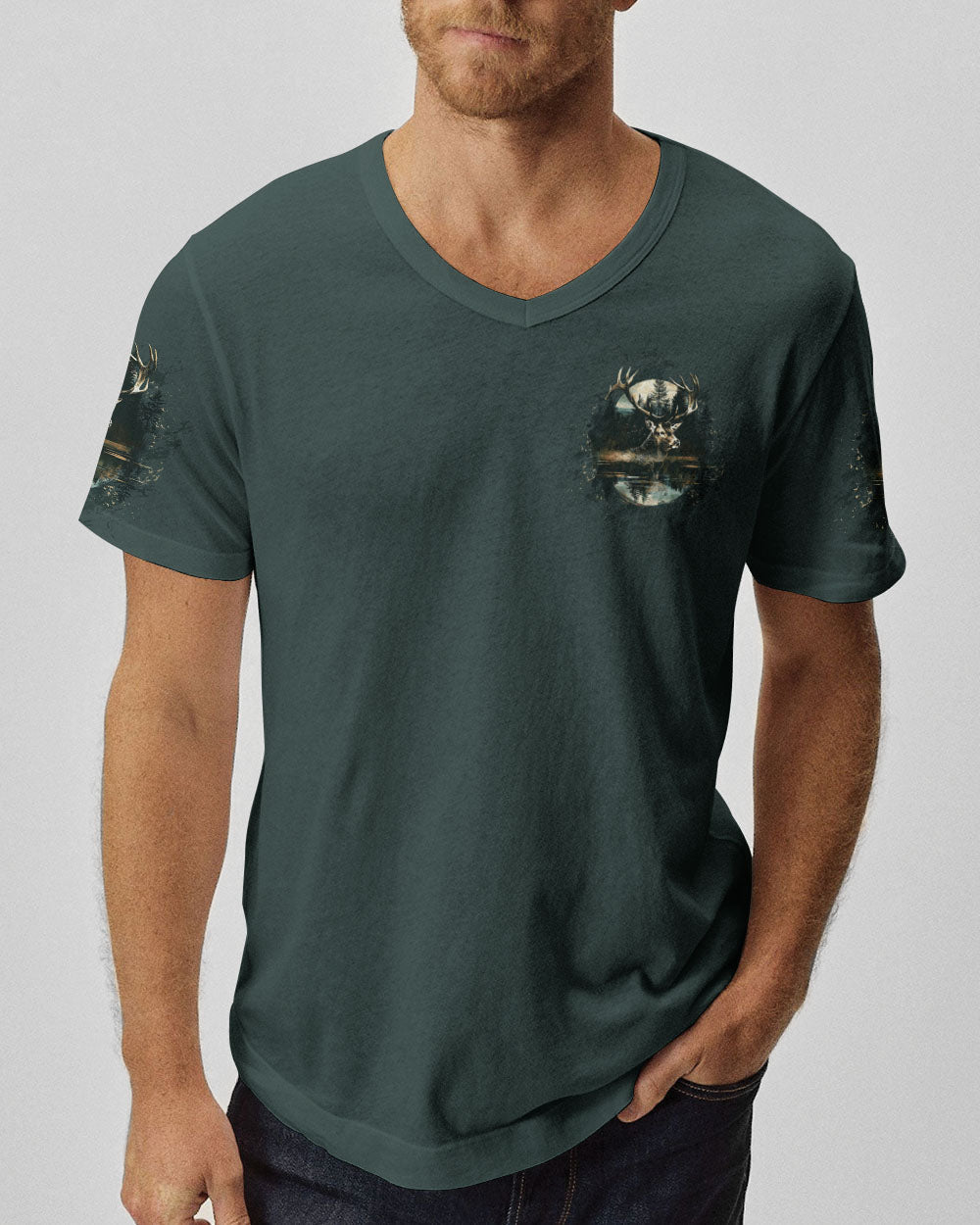 THE CLOSER I GET TO NATURE DEER HUNTING ALL OVER PRINT - TLTW1211243
