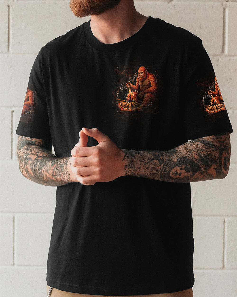 MAKING MEMORIES ONE CAMPFIRE AT A TIME BIGFOOT ALL OVER PRINT - TLTW1211252