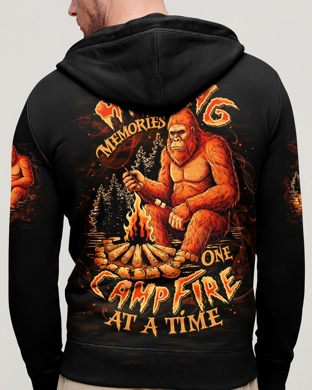 MAKING MEMORIES ONE CAMPFIRE AT A TIME BIGFOOT ALL OVER PRINT - TLTW1211252