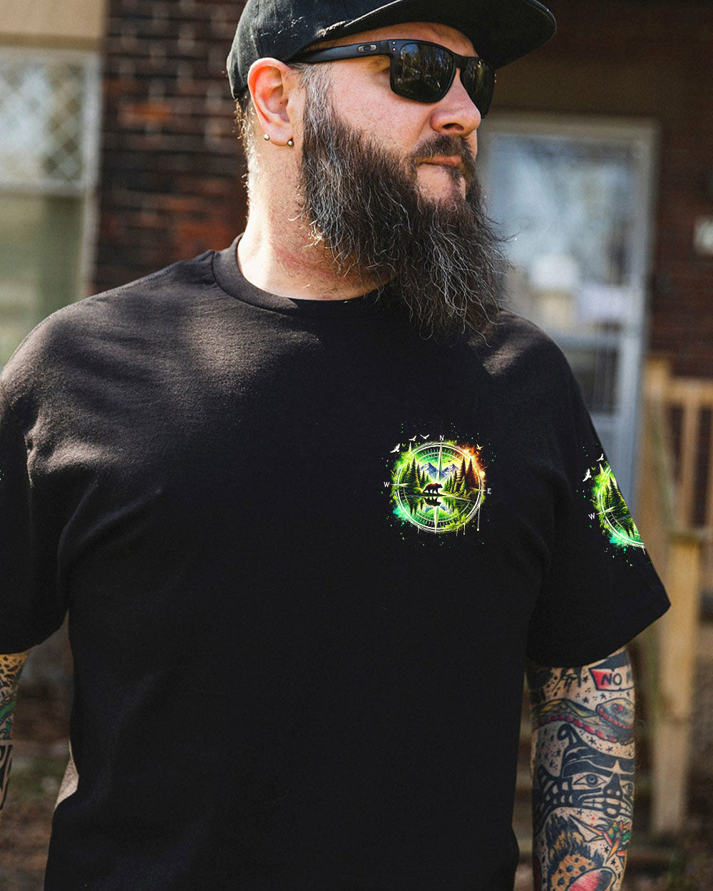 AND INTO THE FOREST I GO BEAR COMPASS ALL OVER PRINT - TLTW1401253