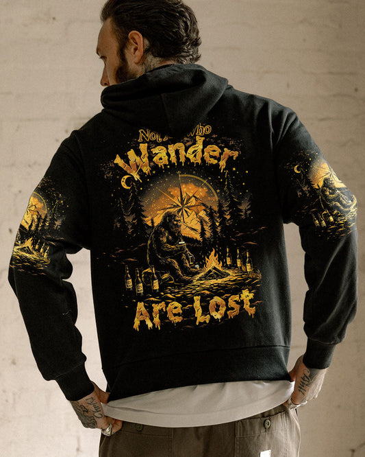NOT ALL WHO WANDER ARE LOST BIGFOOT COMPASS ALL OVER PRINT - TLTW1508244