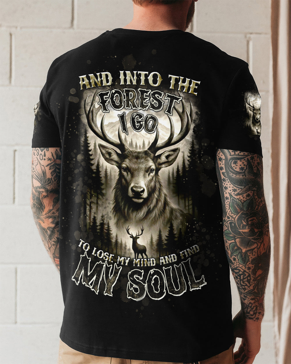 AND INTO THE FOREST I GO DEER ALL OVER PRINT - TLTW1512251