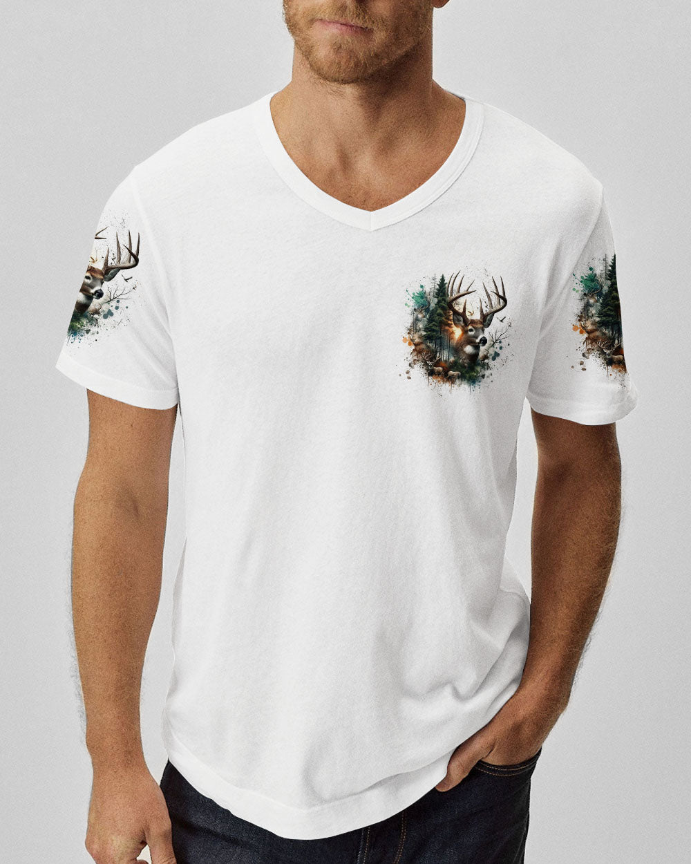 THE CLOSER I GET TO NATURE DEER HUNTING ALL OVER PRINT - TLTW1707242