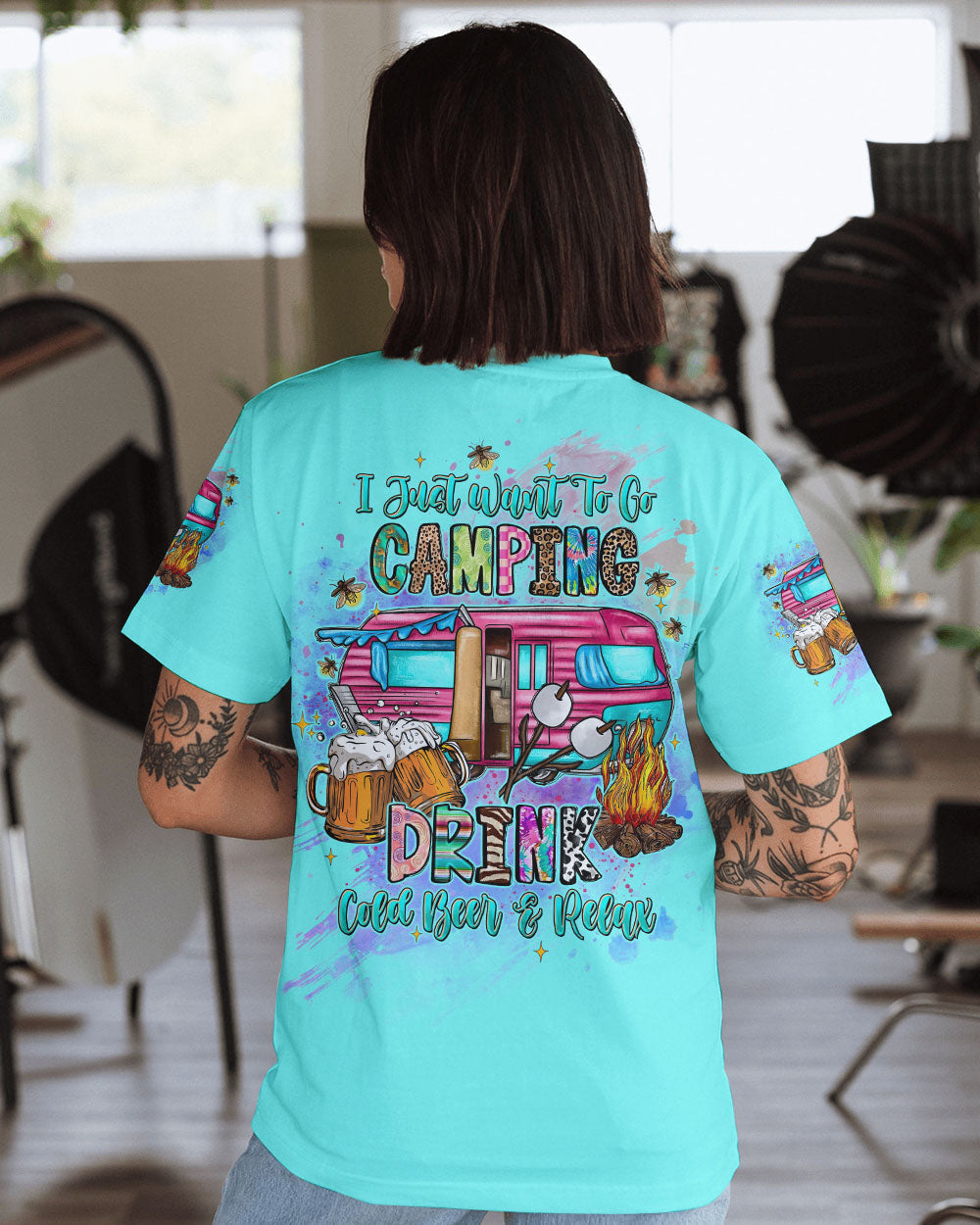 I JUST WANT TO GO CAMPING ALL OVER PRINT - TLTW1809243